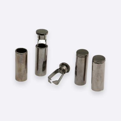 Наконечник для шнура металл 12х5,5 мм (Черный никель BN)