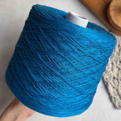 Бобина Mercerizzato 4/10 (100% мерсеризованный хлопок), 500 м. (13123, Океан)