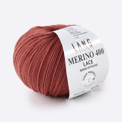 Пряжа Lang Yarns Merino 400 Lace (796.0148, Пыльные румяна)