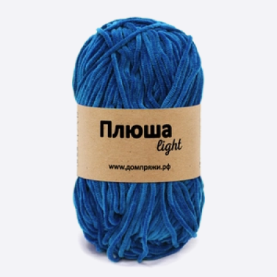 Пряжа Плюша Light (Лайт) (Джинсовый синий)