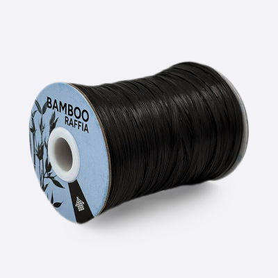 Рафия Bamboo Raffia (МТ 034, Черная смола)