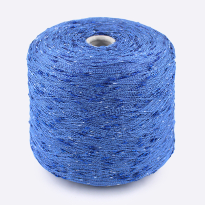 Бобина звездочки Lucky Star 1/11000 ( 75% вискоза, 5% ПА, 20% ПЭ), 1100 м. (15704, Василек с синим)