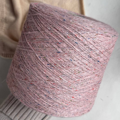 Бобина твид Monica Tweed (80% шелк, 20% кашемир), 550 м. (Fard, Фард)