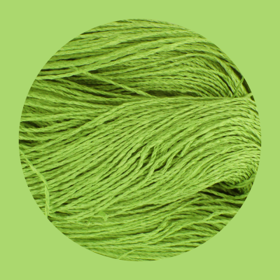 Пряжа Рафия в пасме Рафаель (НА ВЕС) (Лайм)