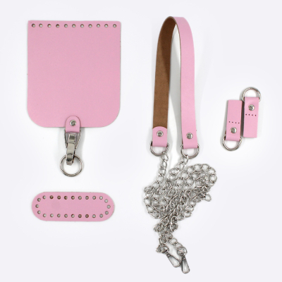 Набор для сумки Миник из натуральной кожи (Конфета)