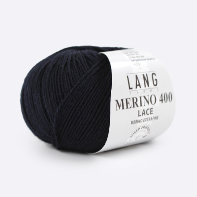 Пряжа Lang Yarns Merino 400 Lace (796.0025, Чернильный)