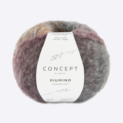 Пряжа Katia Piumino (1301.307, Опал и агат)