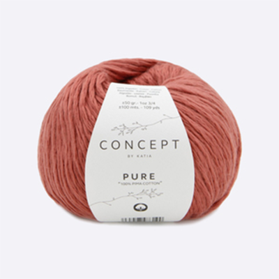 Пряжа Katia Pure (1236.73, Коралловый риф)