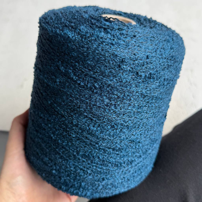 Бобина букле Wool Flam (93% меринос, 7% Па), 300 м. (1013, Петроль)