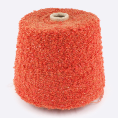 Бобина букле, KooKoo by Millefili SPA (30% меринос, 30% тенсель, 40% ПА), 350 м. (1111, Охра)