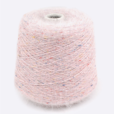 Бобина ангора, Angora Spiky Tweed, (80% ангора, 20% ПА) 100 гр, 450 м. (561, Зефирное монпасье)