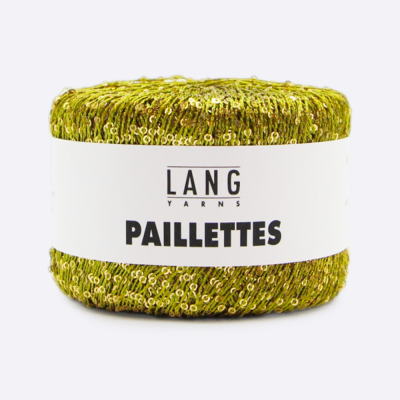 Пряжа Lang Paillettes (39.0097, Олива на золоте)