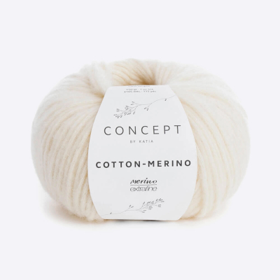 Пряжа Katia Cotton-Merino (100, Молочный)