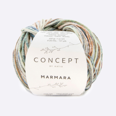 Пряжа Katia Marmara (1273.101, Апероль на пляже)