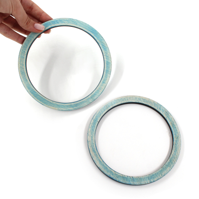 Дизайнерские ручки из дерева, Круг утонченный (Потертый деним)