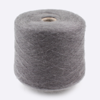 Бобина мохер LOVE ❤ MOHAIR 1/10 (70% кидмохер, 30% нейлон), 1000 м. (8006, Грифельный)