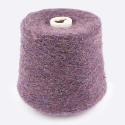 Бобина Perla D'Alpaca (65% альпака, 12% меринос, 23% бусины), 450 м. (1519, Пурпурный ветер)