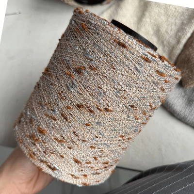 Бобина Cristallo (75% хлопок, 15% люрекс, 10% Па) (31352, Серебряное пламя 1300 м.)