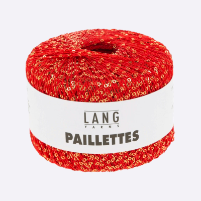 Пряжа Lang Paillettes (39.0060, Хурма в золоте)