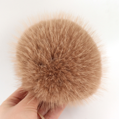 Помпон Vegan Норка 12 см (Бежевый, СНМ0014, СН0015)
