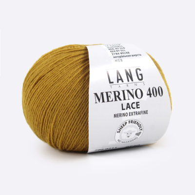 Пряжа Lang Yarns Merino 400 Lace (796.0211, Горчица)