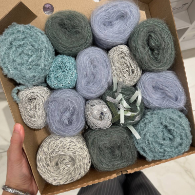 Набор на джемпер из коробочки Magic Box Italy (Лунный цветок)