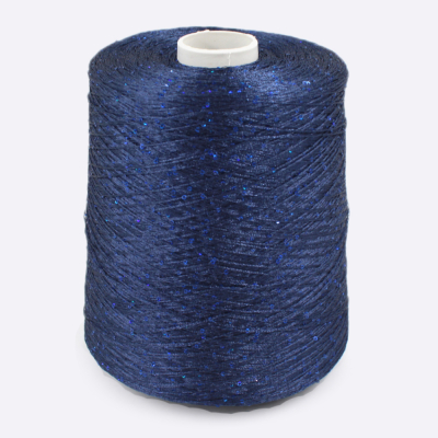 Бобина МИКРО пайетки MicroPail New (100% ПА), 720 м. (076, Синий)