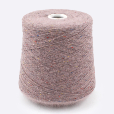 Бобина ангора, Angora Spiky Tweed, (80% ангора, 20% ПА) 100 гр, 450 м. (2877, Розовое какао)