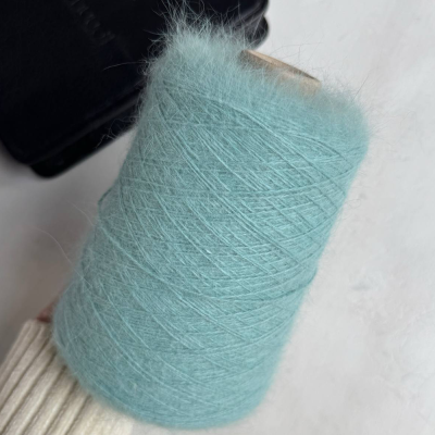 Бобина ангора 90 BELANGOR FRANCE (90% ангора, 10% ПА), 650 м. (Пыльная мята, Dust Bag)