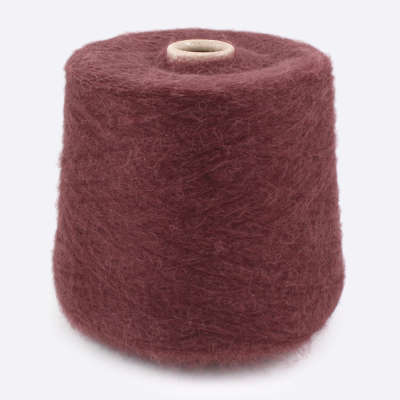 Бобина альпака на шелке Alpaca Silk (72% альпака сури, 28% шелк), 900 м. (56886, Вишневый шоколад)