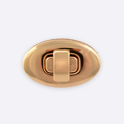 Замок для сумки Богатый овал (Золото)