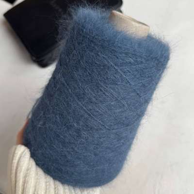 Бобина ангора 90 BELANGOR FRANCE (90% ангора, 10% ПА), 650 м. (Грозовое небо, Padla)