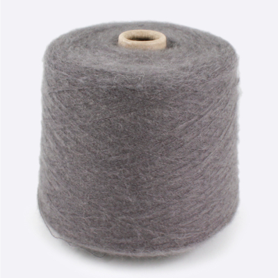 Бобина мохер LOVE ❤ MOHAIR 1/10 (70% кидмохер, 30% нейлон), 1000 м. (9006, Серый дым)