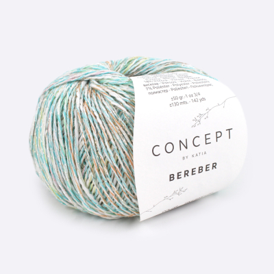 Пряжа Katia Bereber (1275.73, Ментол в золоте)
