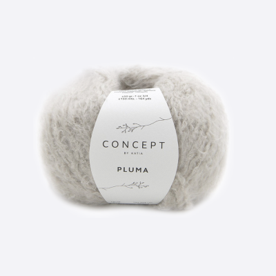 Пряжа Katia Pluma (1234.73, Пепельный)