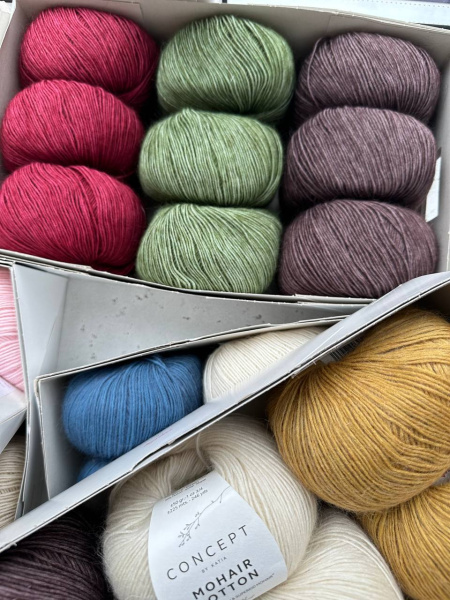 Пряжа Katia Mohair Cotton