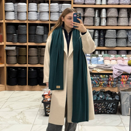 Кашемировый палантин by WoolDom, Бутылочный