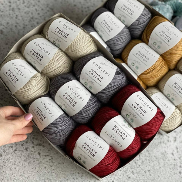 Пряжа Katia Mohair Cotton