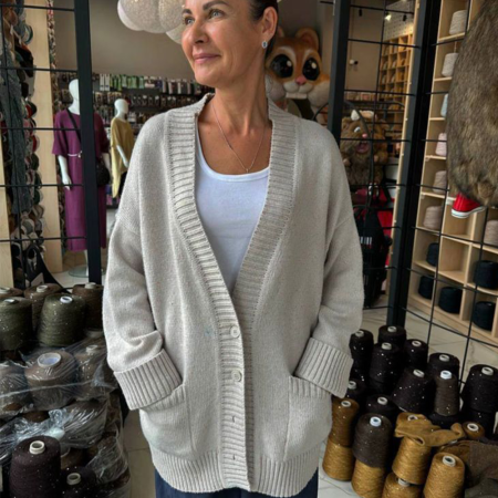 Описание вязания #Кардиган_Сверчок_в_кармане