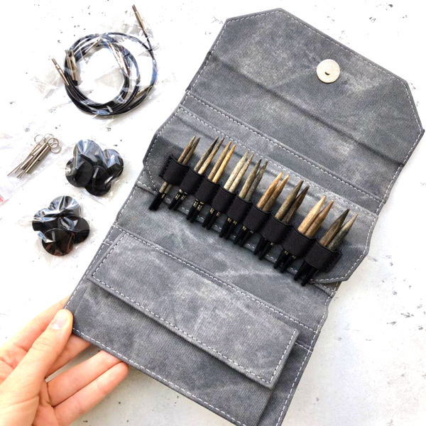 Набор спиц 7 см 9 пар Lykke Driftwood Grey