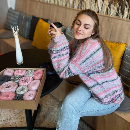 Описание вязания #Джемпер_из_коробочки