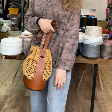 Описание вязания #Сумка_LOEWE