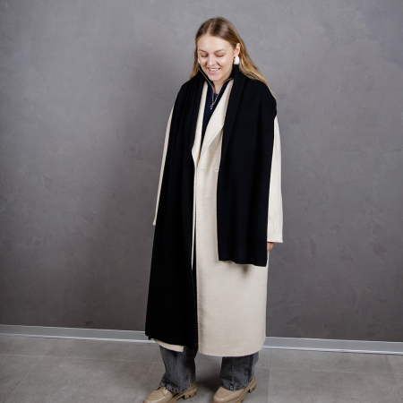 Кашемировый палантин by WoolDom, Блек Опиум