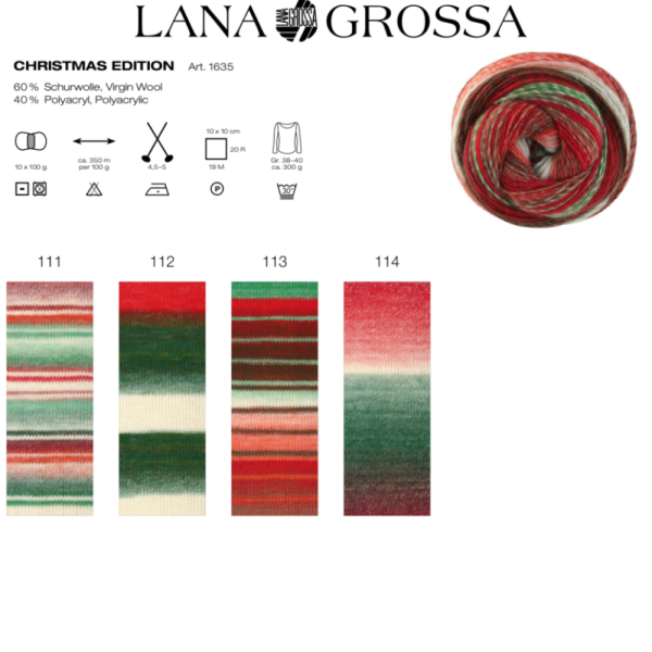 Пряжа Lana Grossa Gomitolo Christmas Edition