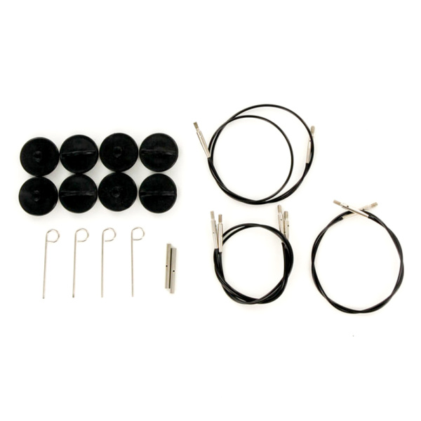 Набор спиц 7 см 9 пар Lykke Driftwood Grey