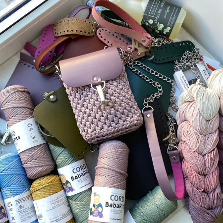 Набор для сумки Миник из натуральной кожи