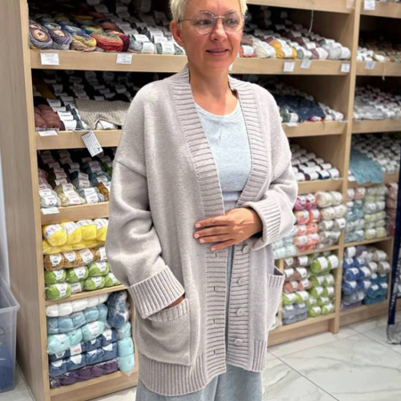 Описание вязания #Кардиган_Сверчок_в_кармане