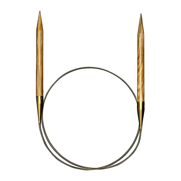 Спицы круговые из оливкового дерева Addi Nature, 575-7
