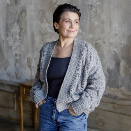 Описание вязания #Бомбер_Волнующий_волк