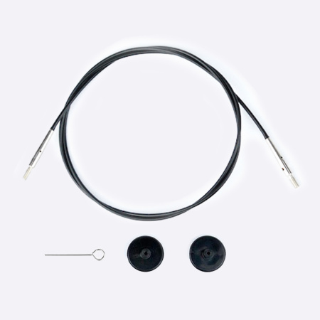 Леска LYKKE Black для КОРОТКИХ спиц (черный) (60 см)